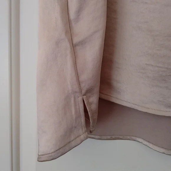 #27 RW&CO. Champagne Satin Tank ~ Size L - Picture 7 of 12